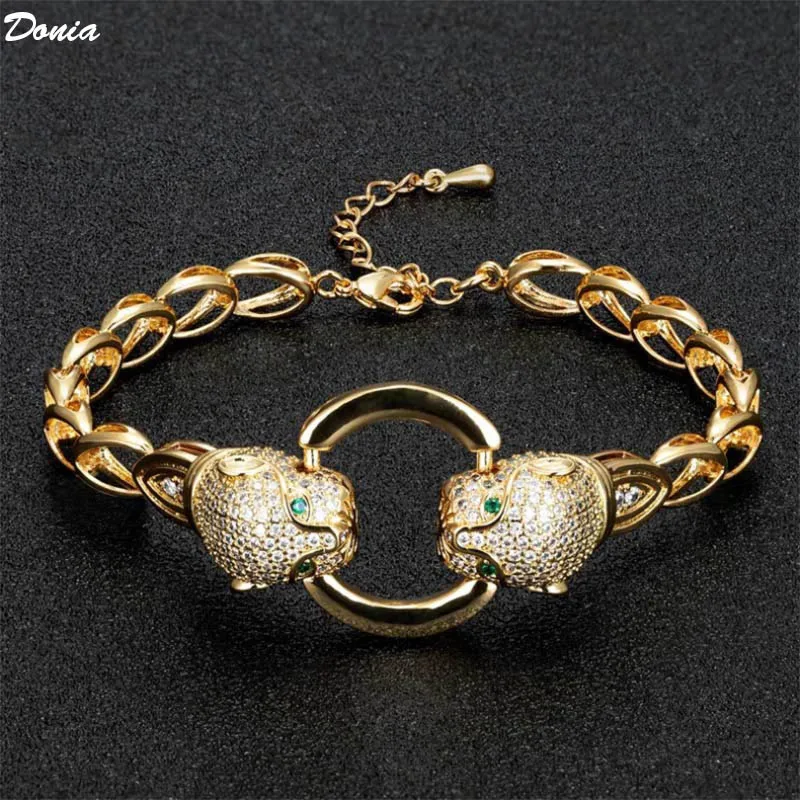 Donia jewelry Fashion European and American titanium steel bracelet ladies animal luxury personality bracelet jewelry
Donia jewelry Fashion European and American titanium steel bracelet ladies animal luxury personality bracelet jewelry