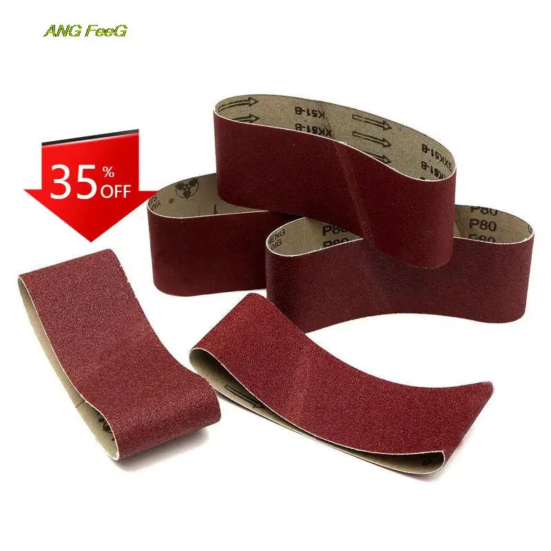 5Pcs Sanding Belts 60 80 100 120 240 Grits Sander Power Tool Parts 75mm Width 457mm Circumference
5Pcs Sanding Belts 60 80 100 120 240 Grits Sander Power Tool Parts 75mm Width 457mm Circumference