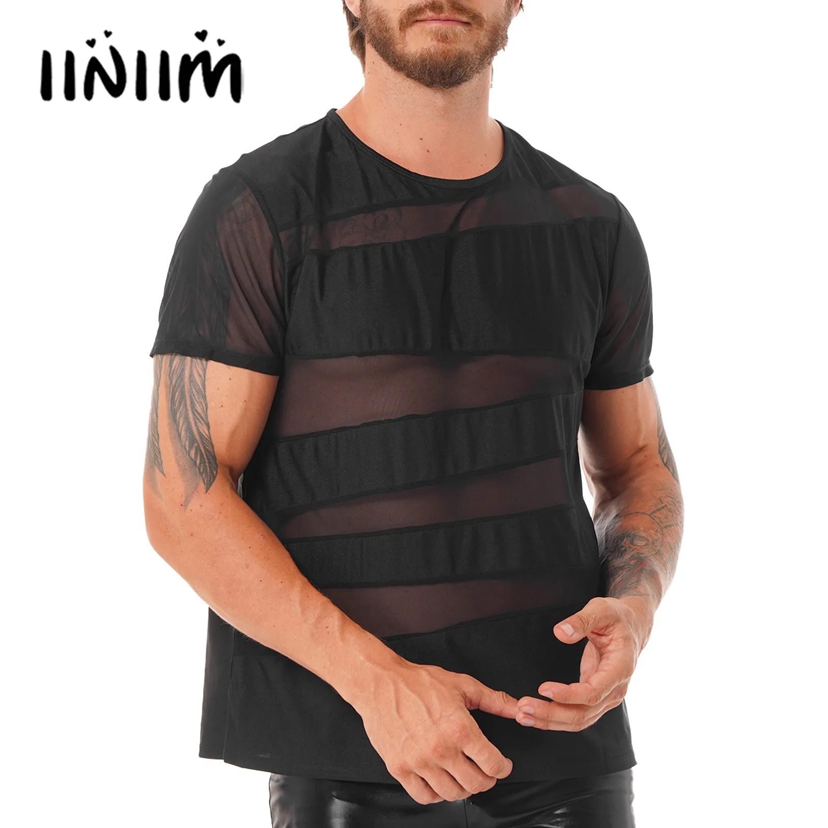 Футболка мужская сетчатая с круглым вырезом и коротким рукавом
Футболка мужская сетчатая с круглым вырезом и коротким рукавом