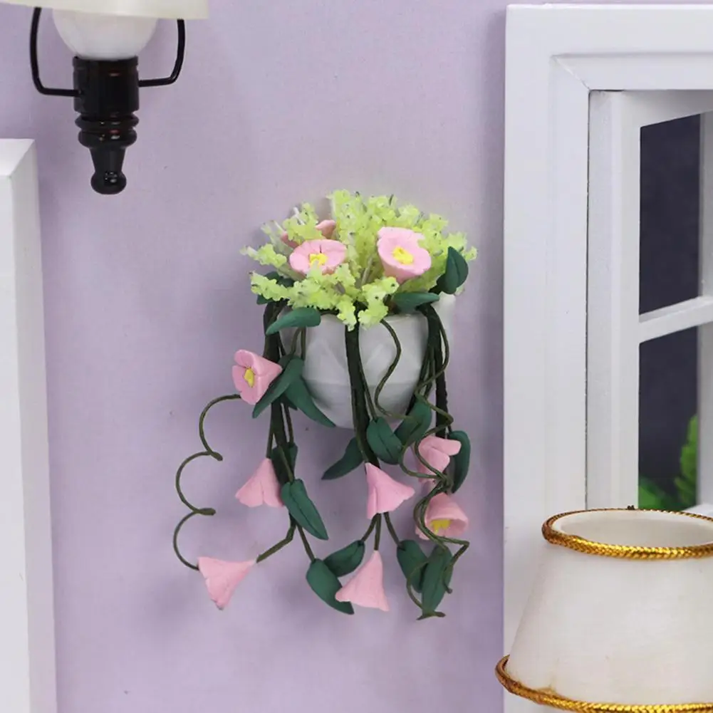 Portable Creative 1/12 Scale Wall Mounted Dollhouse Fake Plant Lightweight Dollhouse Potted Plant Pretty for Bedroom
Portable Creative 1/12 Scale Wall Mounted Dollhouse Fake Plant Lightweight Dollhouse Potted Plant Pretty for Bedroom
