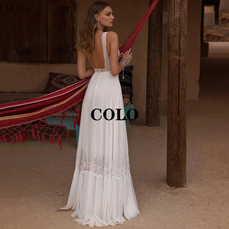 Wedding Dress 2022 V-Neck Beach Bobo Wedding Dresses Sexy Chiffon Lace Appliques Bridal Dress Backless Wedding Gown
Wedding Dress 2022 V-Neck Beach Bobo Wedding Dresses Sexy Chiffon Lace Appliques Bridal Dress Backless Wedding Gown