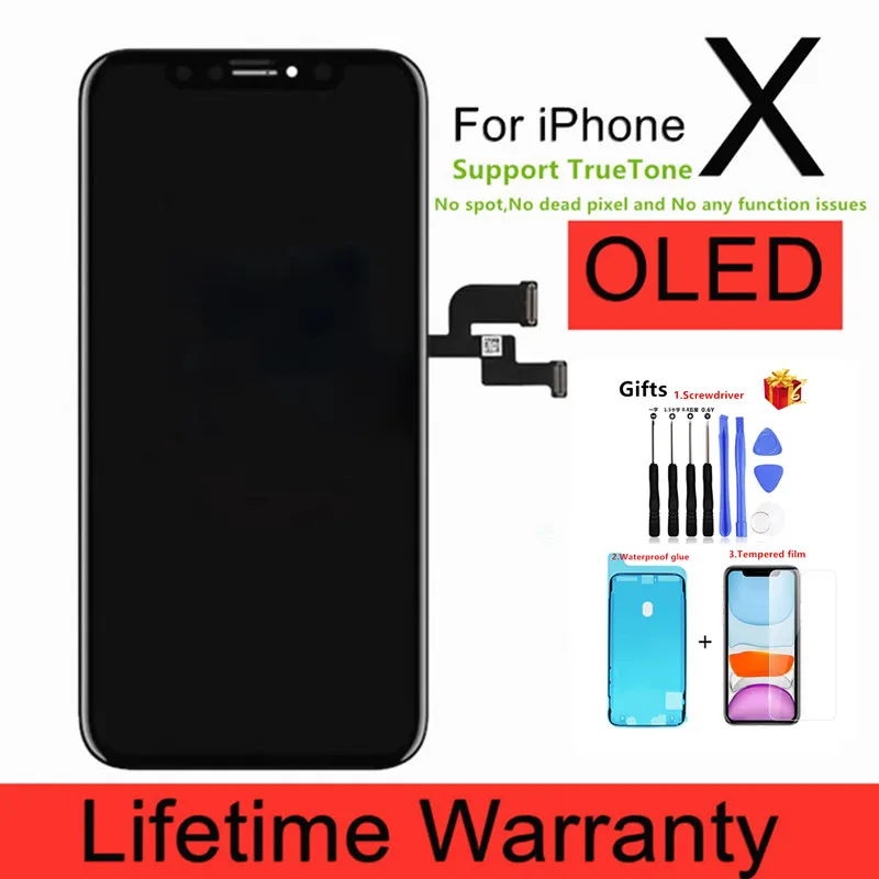 Новый OLED ЖК-дисплей для iPhone X XR XS 11 Pro Max, экран с 3D сенсорным цифровым преобразователем в сборе, ремонт телефона, замена экрана
Новый OLED ЖК-дисплей для iPhone X XR XS 11 Pro Max, экран с 3D сенсорным цифровым преобразователем в сборе, ремонт телефона, замена экрана