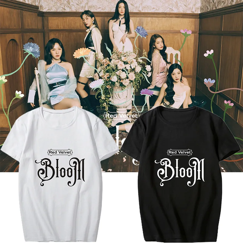 New Korean Style K Pop Kpop Red Velvet New Album Bloom K-pop T-shirt Men/women Short Sleeve Summer T Shirt Tops Plus Size Shirts
New Korean Style K Pop Kpop Red Velvet New Album Bloom K-pop T-shirt Men/women Short Sleeve Summer T Shirt Tops Plus Size Shirts