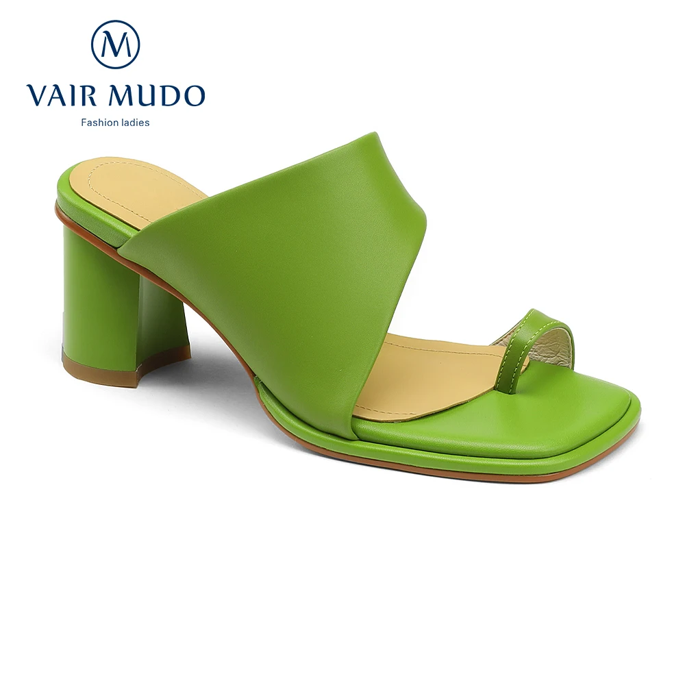 VAIR MUDO Women Summer Slippers Thick Heels Leather Shoes Slip On Solid Fashion Elegant Footwear For Lady Casual Soft Female
VAIR MUDO Women Summer Slippers Thick Heels Leather Shoes Slip On Solid Fashion Elegant Footwear For Lady Casual Soft Female