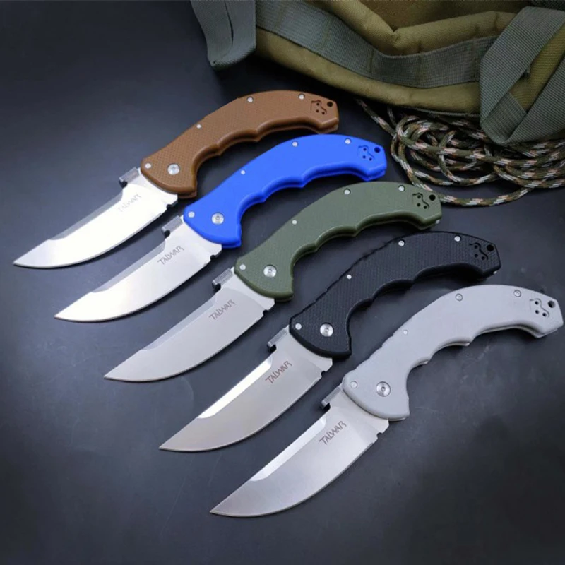 Cold Steel CS-21TTL Talwar Tri-Ad Folding Knife 4" S35VN Satin Plain Trailing Point Blade G10 Handles Pocket EDC Outdoor Tools
Cold Steel CS-21TTL Talwar Tri-Ad Folding Knife 4" S35VN Satin Plain Trailing Point Blade G10 Handles Pocket EDC Outdoor Tools