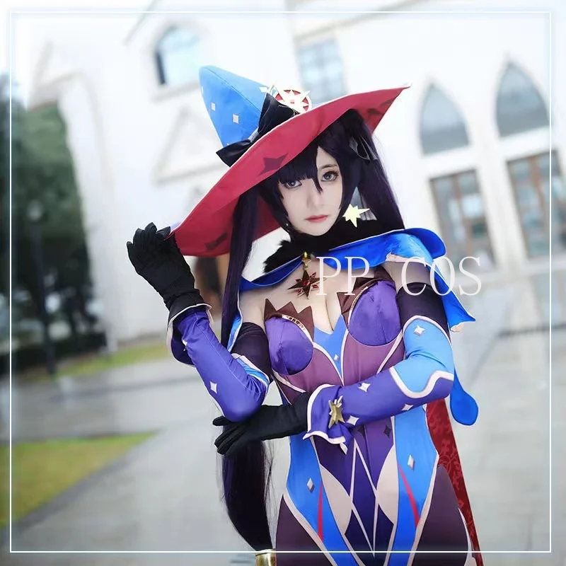 Hot Anime Game Genshin Impact Cosplay Mona Costume Girls Women Halloween Carnival Party Sexy Dress Uniform Cosplay Wig Outfit
Hot Anime Game Genshin Impact Cosplay Mona Costume Girls Women Halloween Carnival Party Sexy Dress Uniform Cosplay Wig Outfit