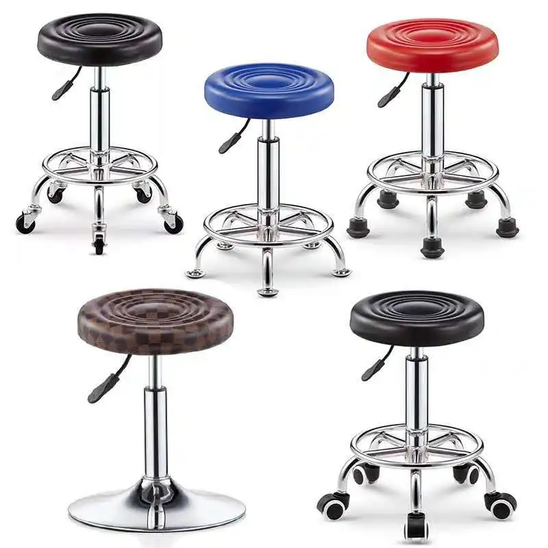 Bar chair swivel beauty salon adjustable chair back round stool Bar stool high chair Kitchen chair with wheel stool modern
Bar chair swivel beauty salon adjustable chair back round stool Bar stool high chair Kitchen chair with wheel stool modern