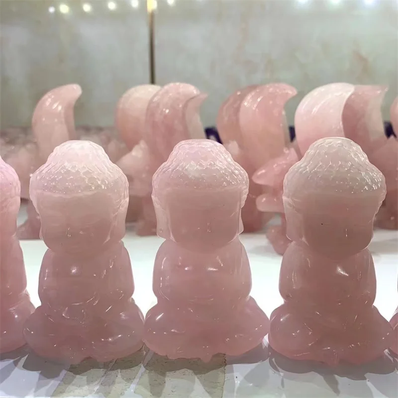 8cm Natural Rose Quartz Buddha Figurine Polished Gemstones Healing Fengshui Crafts Home Desktop Decor Gift 1pcs
8cm Natural Rose Quartz Buddha Figurine Polished Gemstones Healing Fengshui Crafts Home Desktop Decor Gift 1pcs