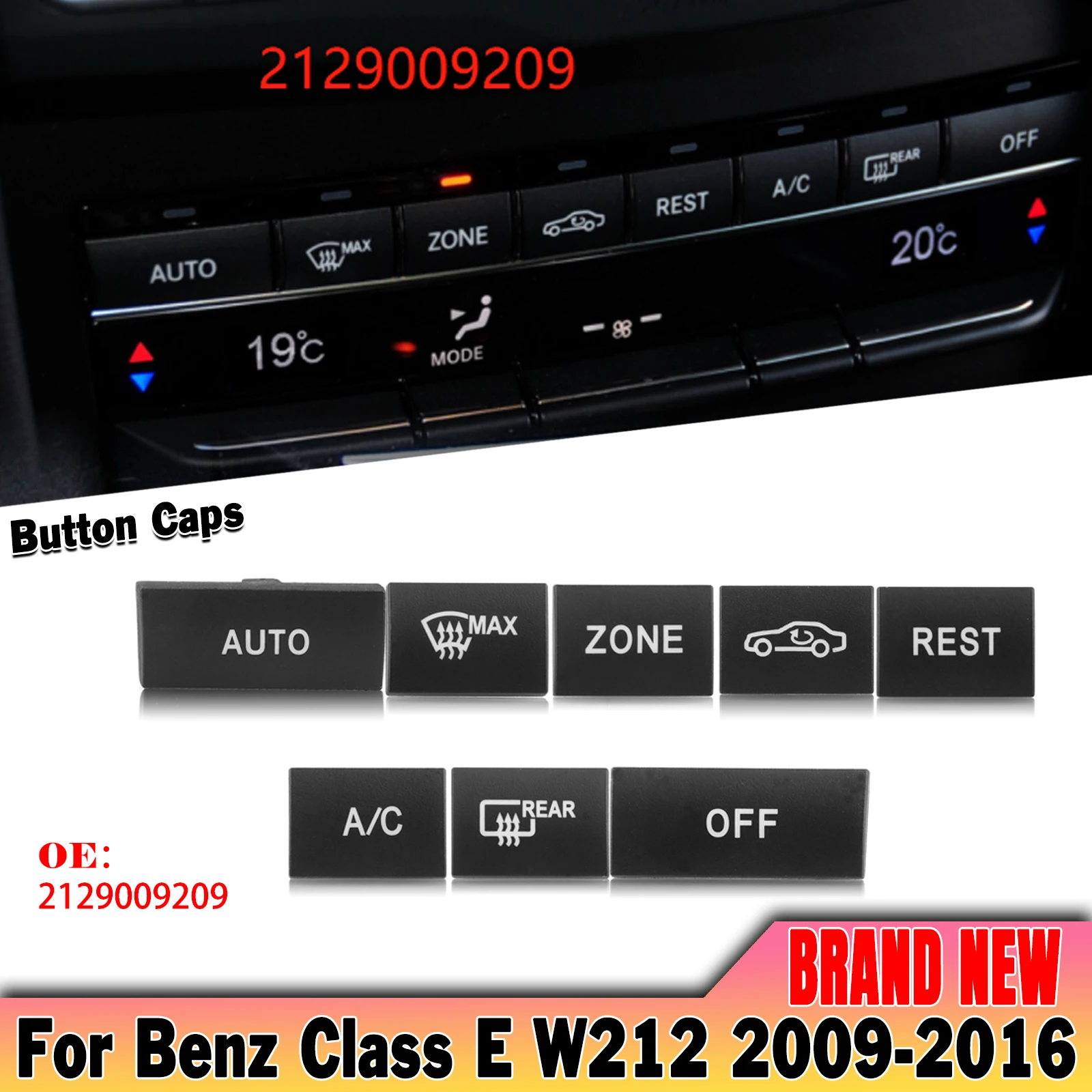 Крышка кнопки кондиционера автомобиля для Mercedes Benz E Class W212 2009-2016 Advance Version 2129009209
Крышка кнопки кондиционера автомобиля для Mercedes Benz E Class W212 2009-2016 Advance Version 2129009209