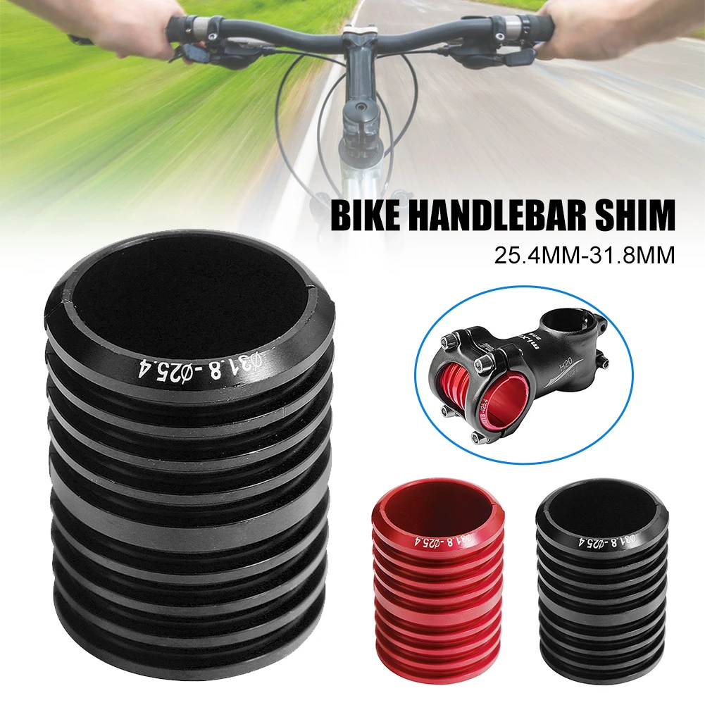 Bike Handlebar Shim 25.4mm to 31.8mm Aluminum Alloy Bicycle Handlebar Adapter Stem Reducer Shim for Folding Bikes Accessories
Bike Handlebar Shim 25.4mm to 31.8mm Aluminum Alloy Bicycle Handlebar Adapter Stem Reducer Shim for Folding Bikes Accessories