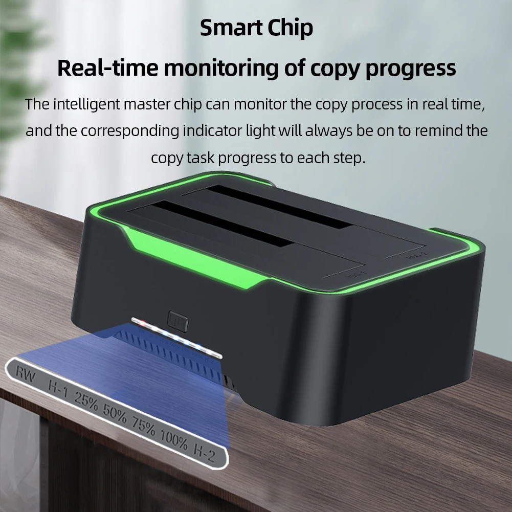 USB 3.0 To SATA Hard Drive Dock Support for Windows/MacOS/Android Systems Dual Bay 12V 3A Power Adapter for 2.5/ 3.5inch HDD SSD
USB 3.0 To SATA Hard Drive Dock Support for Windows/MacOS/Android Systems Dual Bay 12V 3A Power Adapter for 2.5/ 3.5inch HDD SSD