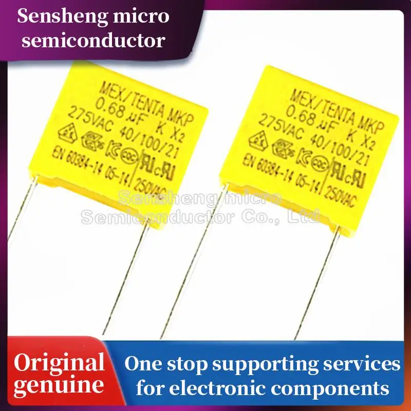 10pcs/lot 0.68uF 10pcs/lot capacitor X2 capacitor 275VAC 680NF Pitch 22mm X2 Polypropylene film capacitor 0.68uF
10pcs/lot 0.68uF 10pcs/lot capacitor X2 capacitor 275VAC 680NF Pitch 22mm X2 Polypropylene film capacitor 0.68uF