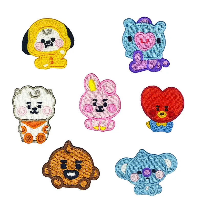 Новинка Kawaii BT21 вышитые тканевые стикеры аниме мультфильм наклейки одежды брюки обратно клейкие патчи подарок на день рождения
Новинка Kawaii BT21 вышитые тканевые стикеры аниме мультфильм наклейки одежды брюки обратно клейкие патчи подарок на день рождения