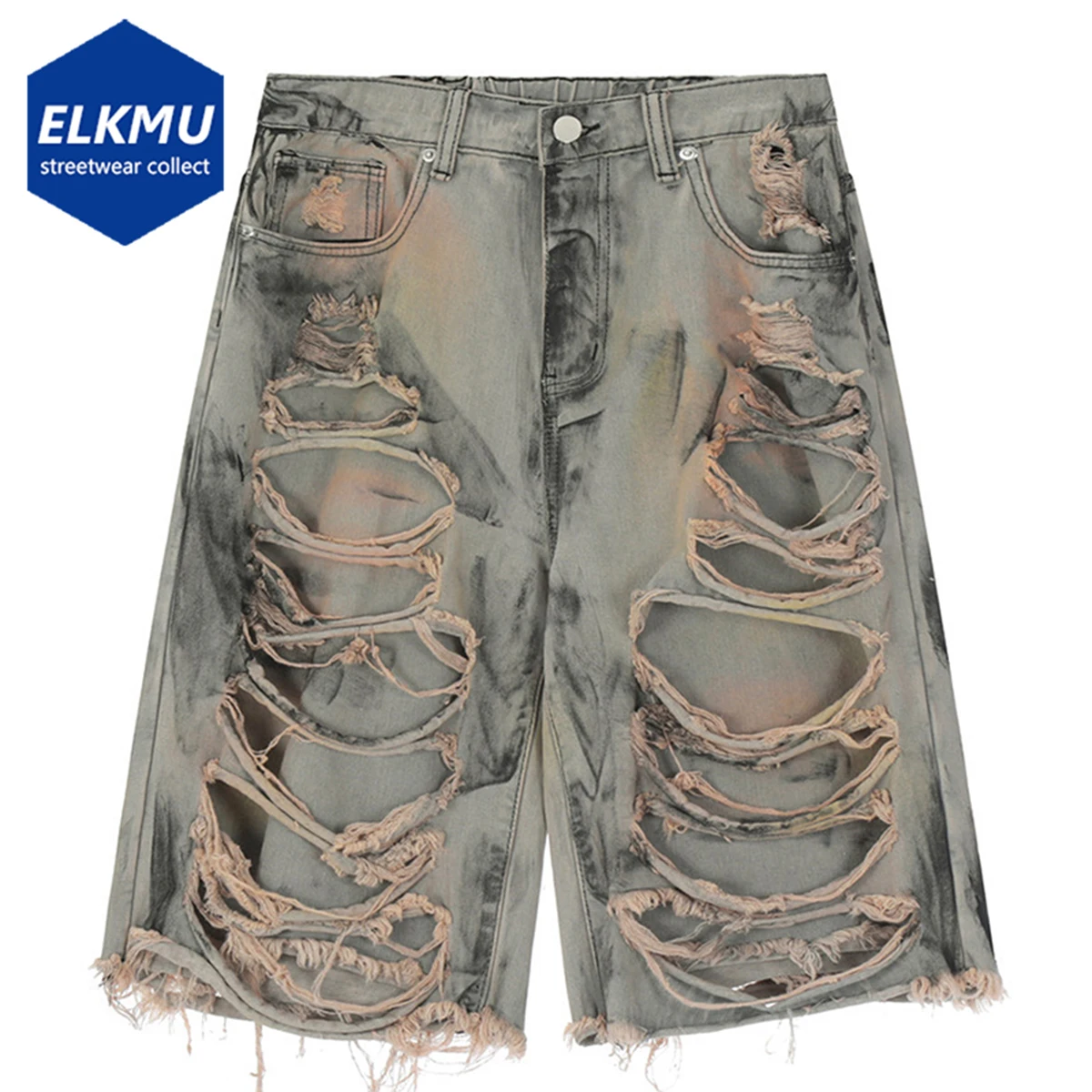 Vintage Grunge Denim Shorts Ripped Streetwear Harajuku Denim Shorts Punk Hip Hop Men Jeans Shorts Pants
Vintage Grunge Denim Shorts Ripped Streetwear Harajuku Denim Shorts Punk Hip Hop Men Jeans Shorts Pants