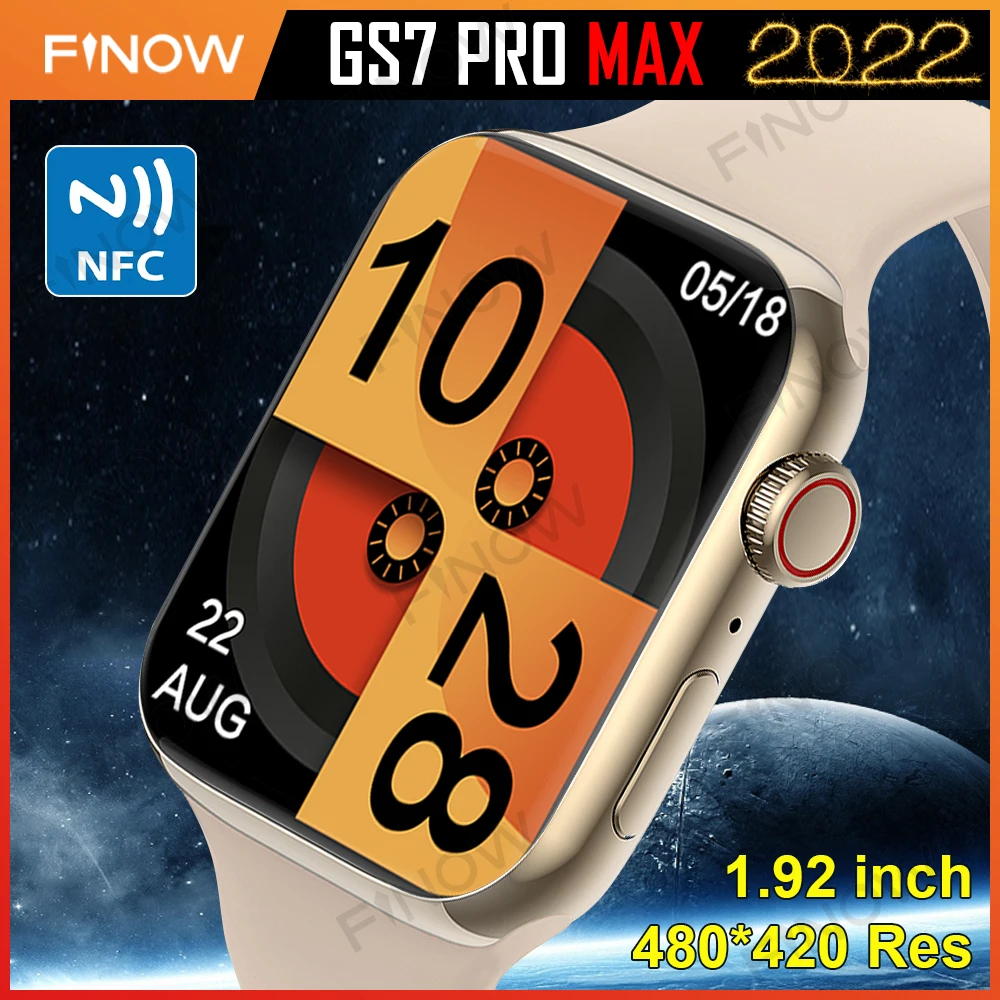 Finow GS7 Pro Max 1.92" Smartwatch reloj hombre Series 7 BT Call Password Wireless Charge 360mAh Smart Watch Men 2022 Alipay DT7
Finow GS7 Pro Max 1.92" Smartwatch reloj hombre Series 7 BT Call Password Wireless Charge 360mAh Smart Watch Men 2022 Alipay DT7