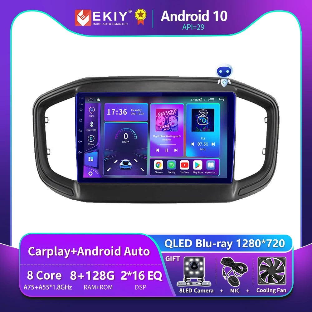 EKIY T900 Android 10 Car Radio for Fiat Strada 2020 2021 Multimedia Video Player GPS Navigation Carplay No 2 Din 2din DVD Stereo
EKIY T900 Android 10 Car Radio for Fiat Strada 2020 2021 Multimedia Video Player GPS Navigation Carplay No 2 Din 2din DVD Stereo