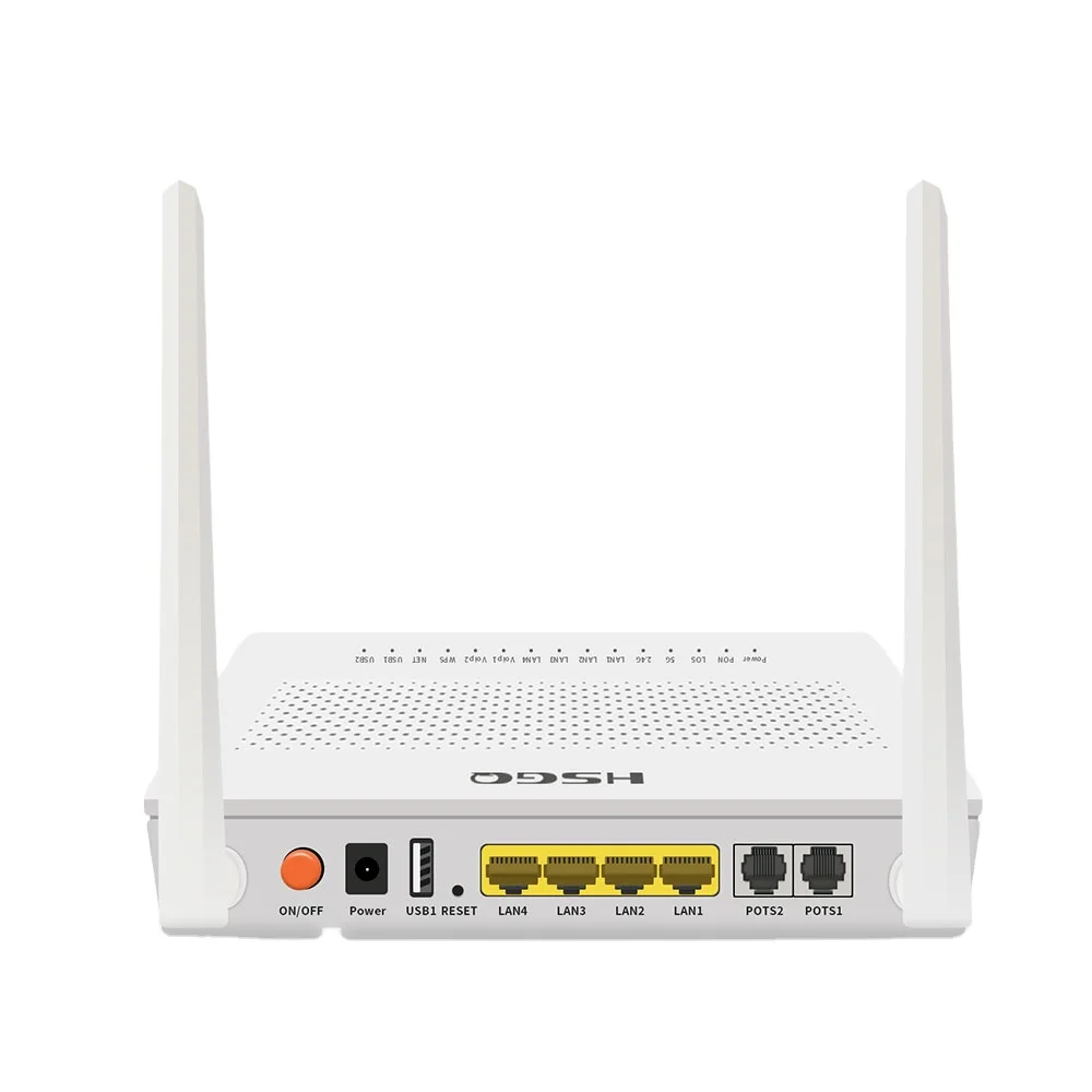 HSGQ-X422W 4Ge +2pots+ 2.4G & 5G dual band wifi XPON ONU high quality compatible with HUAWEI ZTE EPON and GPON OLT
HSGQ-X422W 4Ge +2pots+ 2.4G & 5G dual band wifi XPON ONU high quality compatible with HUAWEI ZTE EPON and GPON OLT