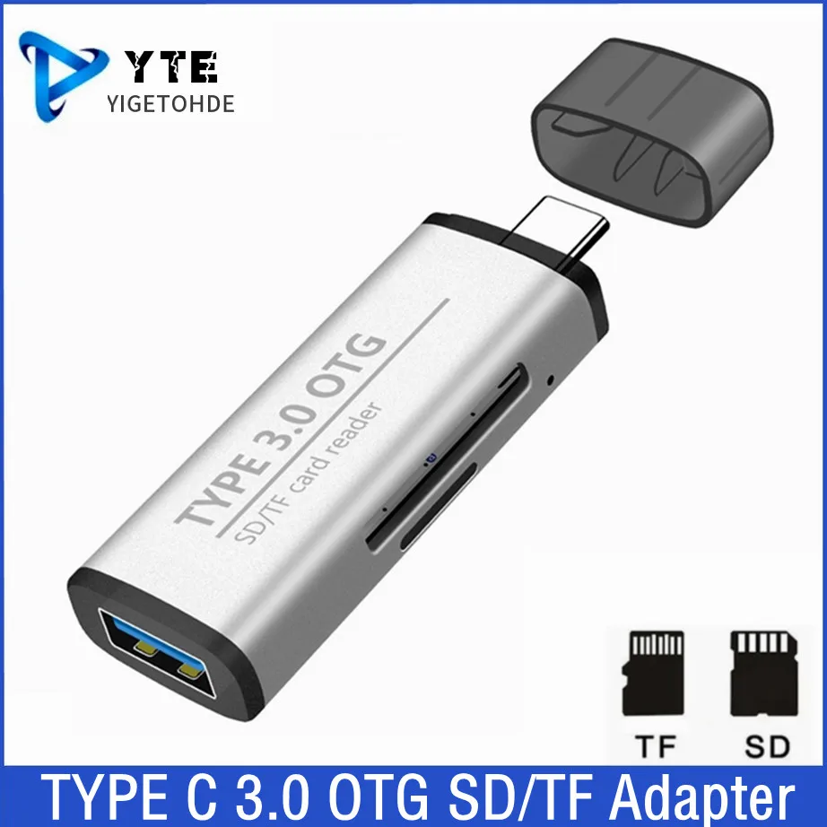 USB Card Reader 2 in 1 Type C USB 3.0 To SD Micro SD TF Adapter For Laptop Phone OTG Cardreader Smart Memory SD TF Card Reader
USB Card Reader 2 in 1 Type C USB 3.0 To SD Micro SD TF Adapter For Laptop Phone OTG Cardreader Smart Memory SD TF Card Reader