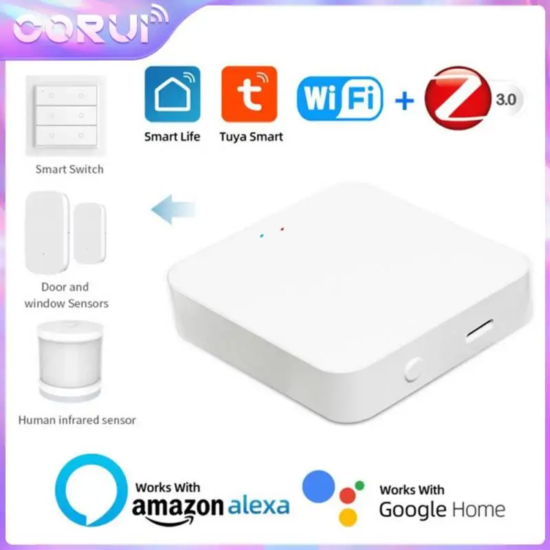 Corui Tuya Multi-mode Gateway Hub Zigbee WiFi Bluetooth-compatible Multi-protocol Communication Intelligent Gateway Sensor
Corui Tuya Multi-mode Gateway Hub Zigbee WiFi Bluetooth-compatible Multi-protocol Communication Intelligent Gateway Sensor