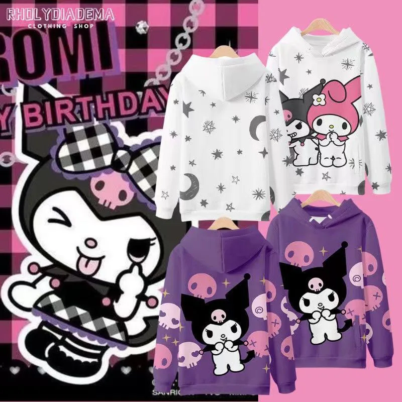 Толстовка с капюшоном Sanrio Kuromi Kawaii, свитер с капюшоном, милый и симпатичный ветрозащитный жакет из аниме, мультяшная Студенческая одежда, подарки для девочек
Толстовка с капюшоном Sanrio Kuromi Kawaii, свитер с капюшоном, милый и симпатичный ветрозащитный жакет из аниме, мультяшная Студенческая одежда, подарки для девочек