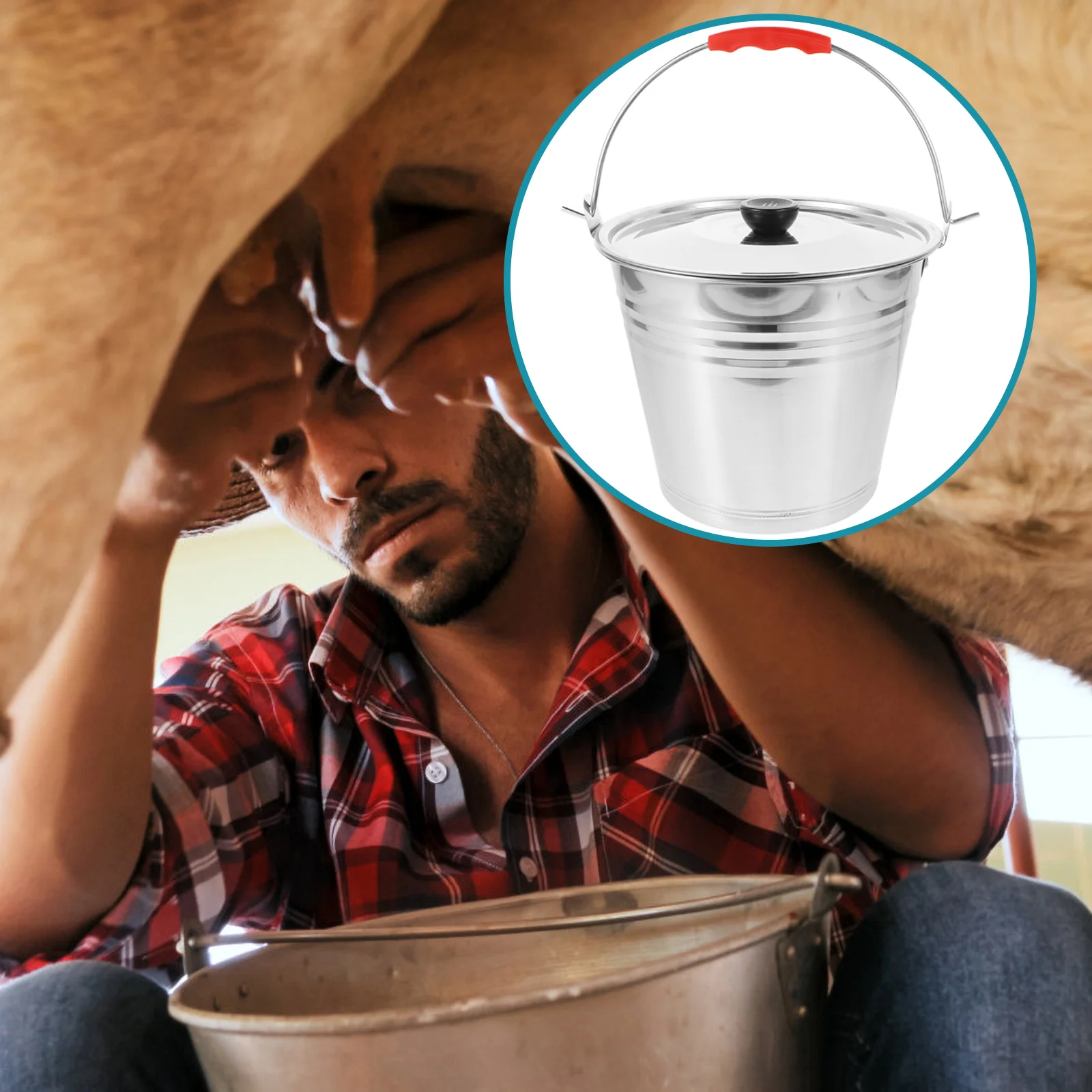 Bucket Pail Stainless Steel Ice Metal Lid Can Buckets Milking Water Champagne Beverage Cow Pails Cooler Galvanized Jug Chiller
Bucket Pail Stainless Steel Ice Metal Lid Can Buckets Milking Water Champagne Beverage Cow Pails Cooler Galvanized Jug Chiller