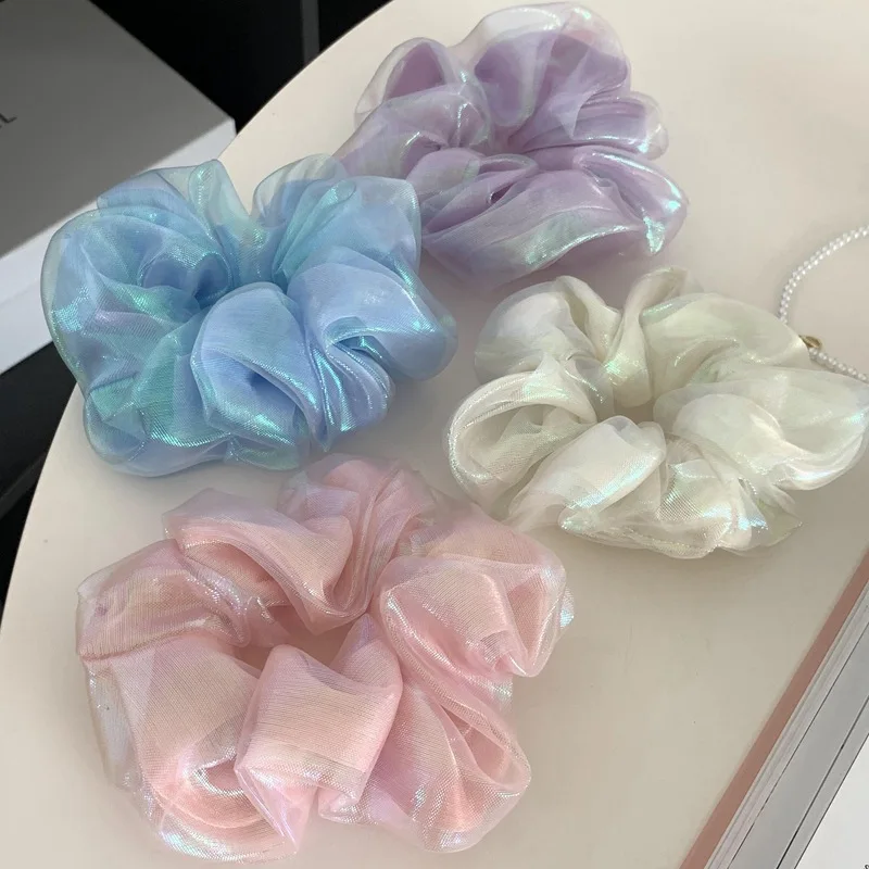 New Shining Organza Hair Scrunchies Large Double Layer Mermaid Head Band Korean Mesh Hair Rope Elastic Hair Band Women Headwear
New Shining Organza Hair Scrunchies Large Double Layer Mermaid Head Band Korean Mesh Hair Rope Elastic Hair Band Women Headwear