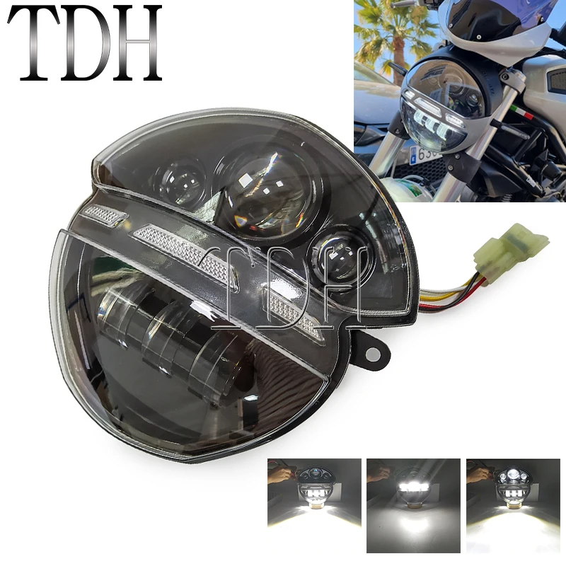 For Ducati Monster 695 696 795 796 1100S 1100 EVO ABS 2008-2015 LED Headlight Projector Assembly Running Light Hi/Lo Beam Light
For Ducati Monster 695 696 795 796 1100S 1100 EVO ABS 2008-2015 LED Headlight Projector Assembly Running Light Hi/Lo Beam Light