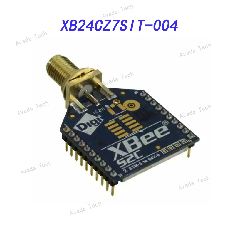 Avada Tech XB24CZ7SIT-004 802.15.4 Zigbee®Модуль приемопередатчика 2,4 ГГц антенна не входит в комплект, стандартное отверстие
Avada Tech XB24CZ7SIT-004 802.15.4 Zigbee®Модуль приемопередатчика 2,4 ГГц антенна не входит в комплект, стандартное отверстие