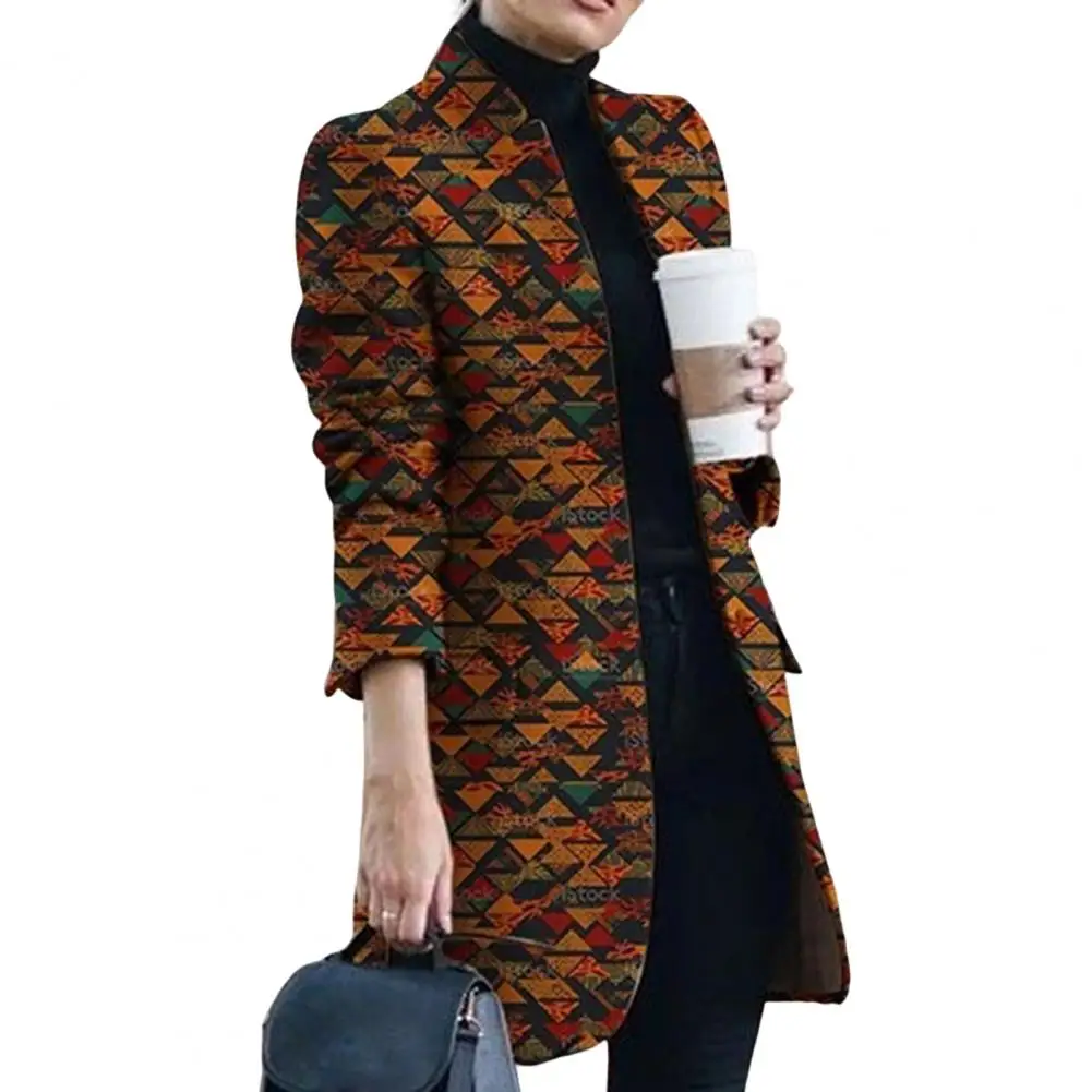 Blazer Coat Flap Pockets 3D Cutting Winter Coat Fall Winter Single-breasted Placket Notched Collar Women Woolen Jacket
Blazer Coat Flap Pockets 3D Cutting Winter Coat Fall Winter Single-breasted Placket Notched Collar Women Woolen Jacket
