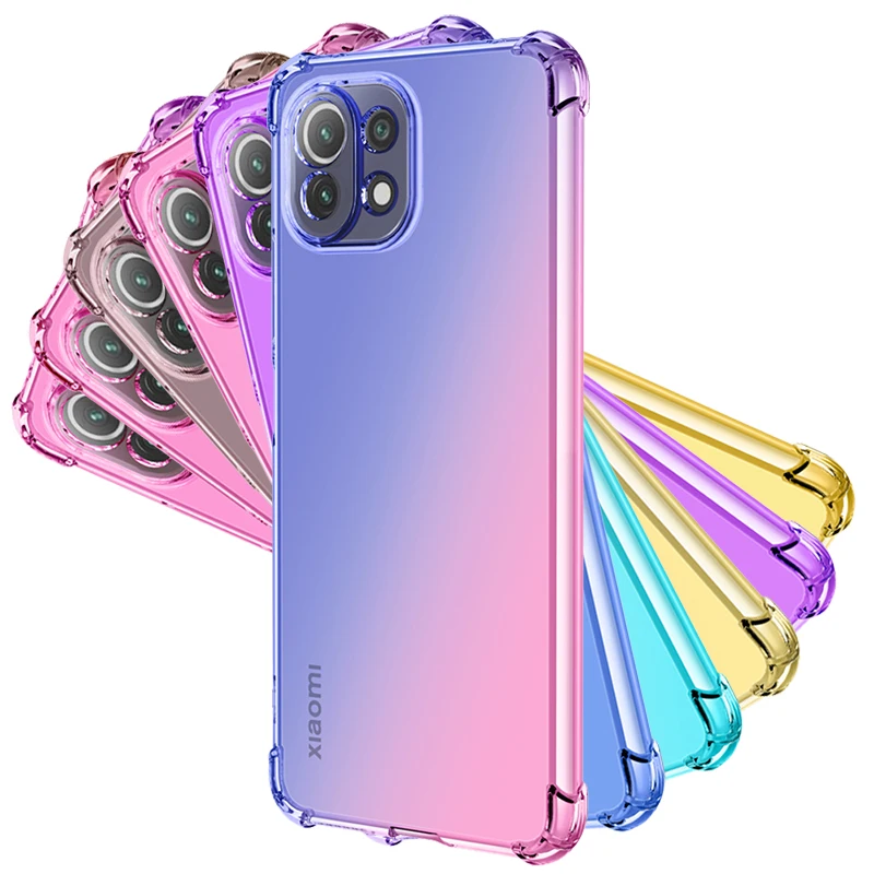 Case for Xiaomi 11T Pro/ Mi 11 Ultra/ 11 Lite 5G/ 11 Pro/11X Clear Cute Gradient Slim Anti Scratch Flexible TPU Shockproof Cover
Case for Xiaomi 11T Pro/ Mi 11 Ultra/ 11 Lite 5G/ 11 Pro/11X Clear Cute Gradient Slim Anti Scratch Flexible TPU Shockproof Cover