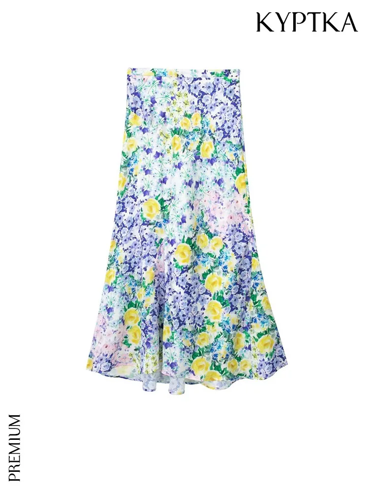 KYPTKA Women Fashion Floral Print Midi Skirt Vintage High Waist Side Zipper Female Skirts Mujer
KYPTKA Women Fashion Floral Print Midi Skirt Vintage High Waist Side Zipper Female Skirts Mujer