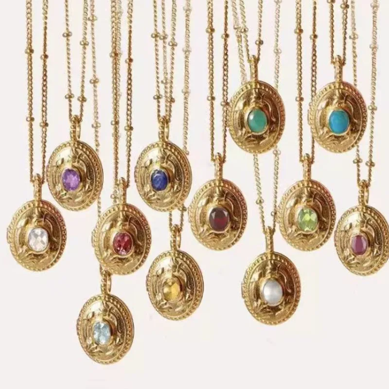 Ожерелье женское из нержавеющей стали, элегантное французское ожерелье с камнем-талисманом, 12 месяцев рождения, Маргаритка, Snowdpop
Ожерелье женское из нержавеющей стали, элегантное французское ожерелье с камнем-талисманом, 12 месяцев рождения, Маргаритка, Snowdpop