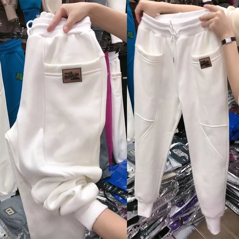 Autumn Winter Harem Pants Women Plush Size 5XL Loose Dsring Sweatpants Female High Waist Sports Joggers Casual Ankle-length
Autumn Winter Harem Pants Women Plush Size 5XL Loose Dsring Sweatpants Female High Waist Sports Joggers Casual Ankle-length