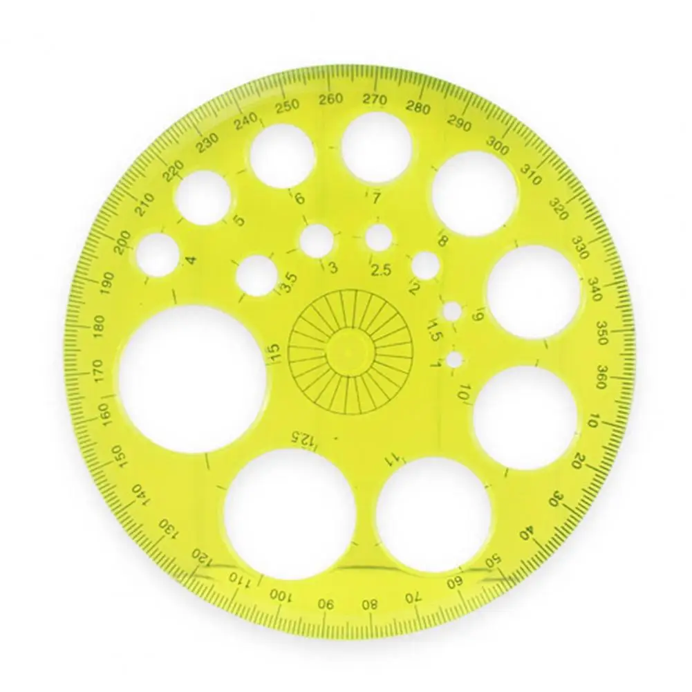 Long Lasting Great Template Ruler Circle Drawing Stencil Geometric Tool No Odor Template Ruler Wide Application for Daily
Long Lasting Great Template Ruler Circle Drawing Stencil Geometric Tool No Odor Template Ruler Wide Application for Daily