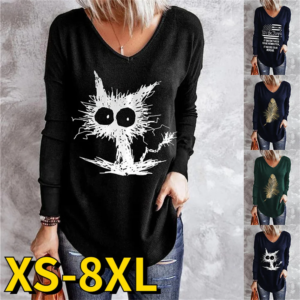 2022 New Autumn Winter Elegant Long Sleeve V-Neck Slim Pullover Women Feather Printed Tops Retro Pumpkin Printing Tee Shirt
2022 New Autumn Winter Elegant Long Sleeve V-Neck Slim Pullover Women Feather Printed Tops Retro Pumpkin Printing Tee Shirt