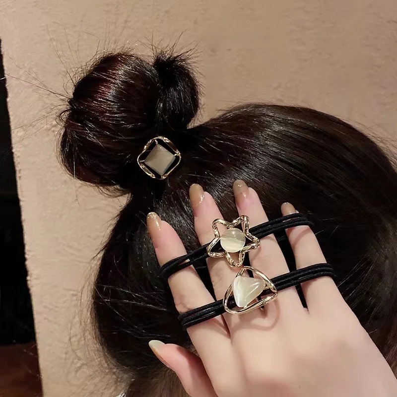 Woman Opal Geometric Elastic Hair Ties Fashion Korean Hairband Scrunchies Girls Ponytail Holders Rubber Band Hair Accessories
Woman Opal Geometric Elastic Hair Ties Fashion Korean Hairband Scrunchies Girls Ponytail Holders Rubber Band Hair Accessories