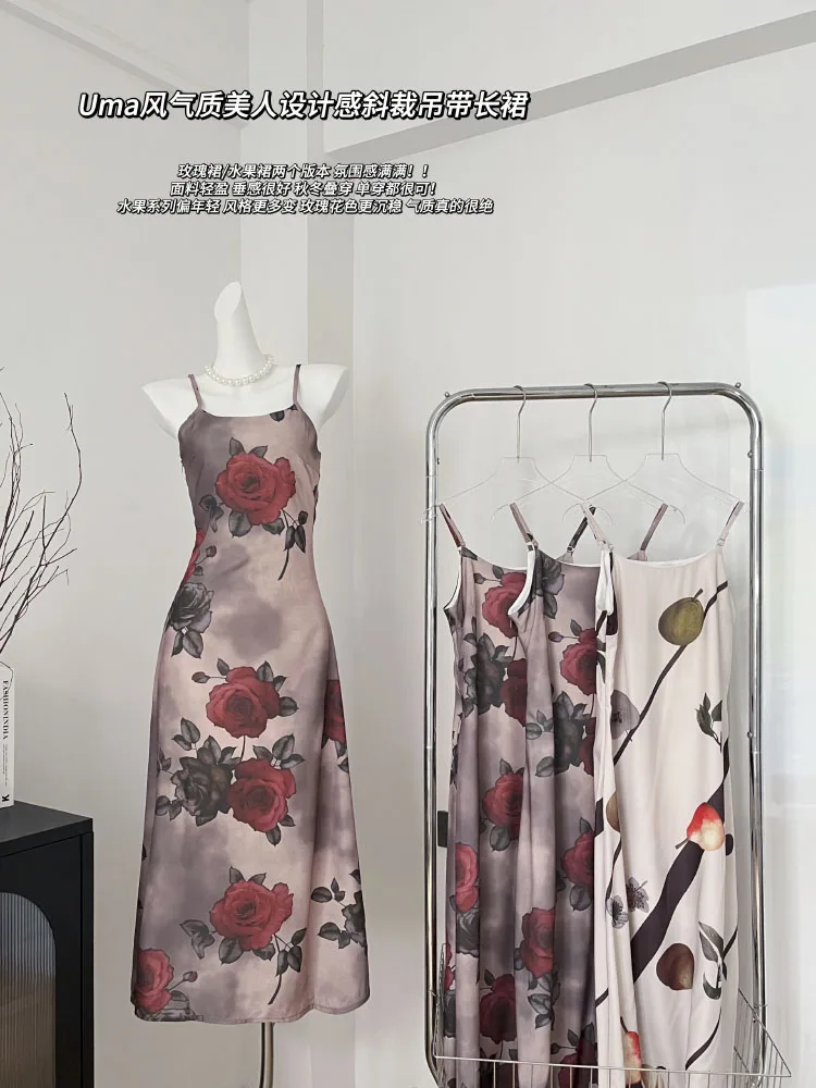 Y2K Sexy Rose Print Slip Dress Slim Waist And Hip Women Skirt Summer Korean Fashion Women's Clothe
Y2K Sexy Rose Print Slip Dress Slim Waist And Hip Women Skirt Summer Korean Fashion Women's Clothe