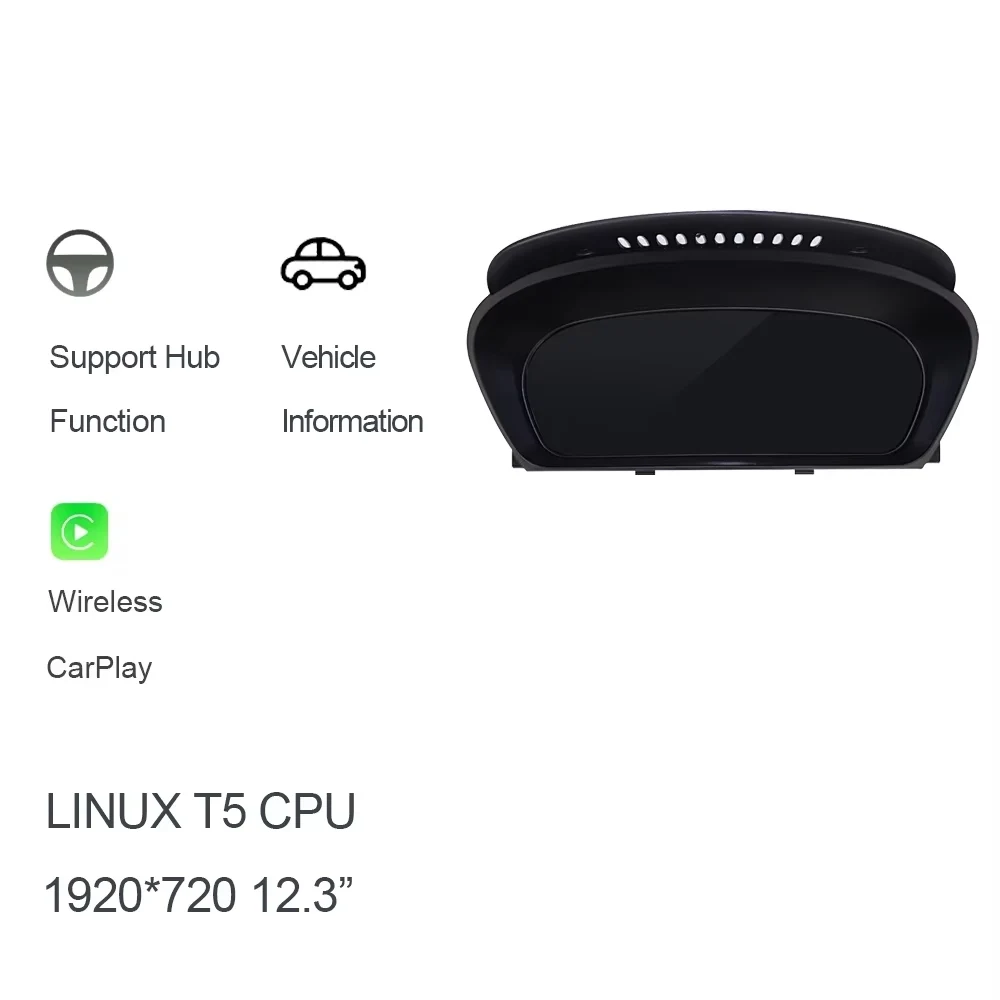 HUB 12,3-дюймовый автомобильный антибликовый ЖК-дисплей приборной панели для BMW X5 E70 X6 E71, спидометр, цифровая панель приборной панели, кабина Voor
HUB 12,3-дюймовый автомобильный антибликовый ЖК-дисплей приборной панели для BMW X5 E70 X6 E71, спидометр, цифровая панель приборной панели, кабина Voor