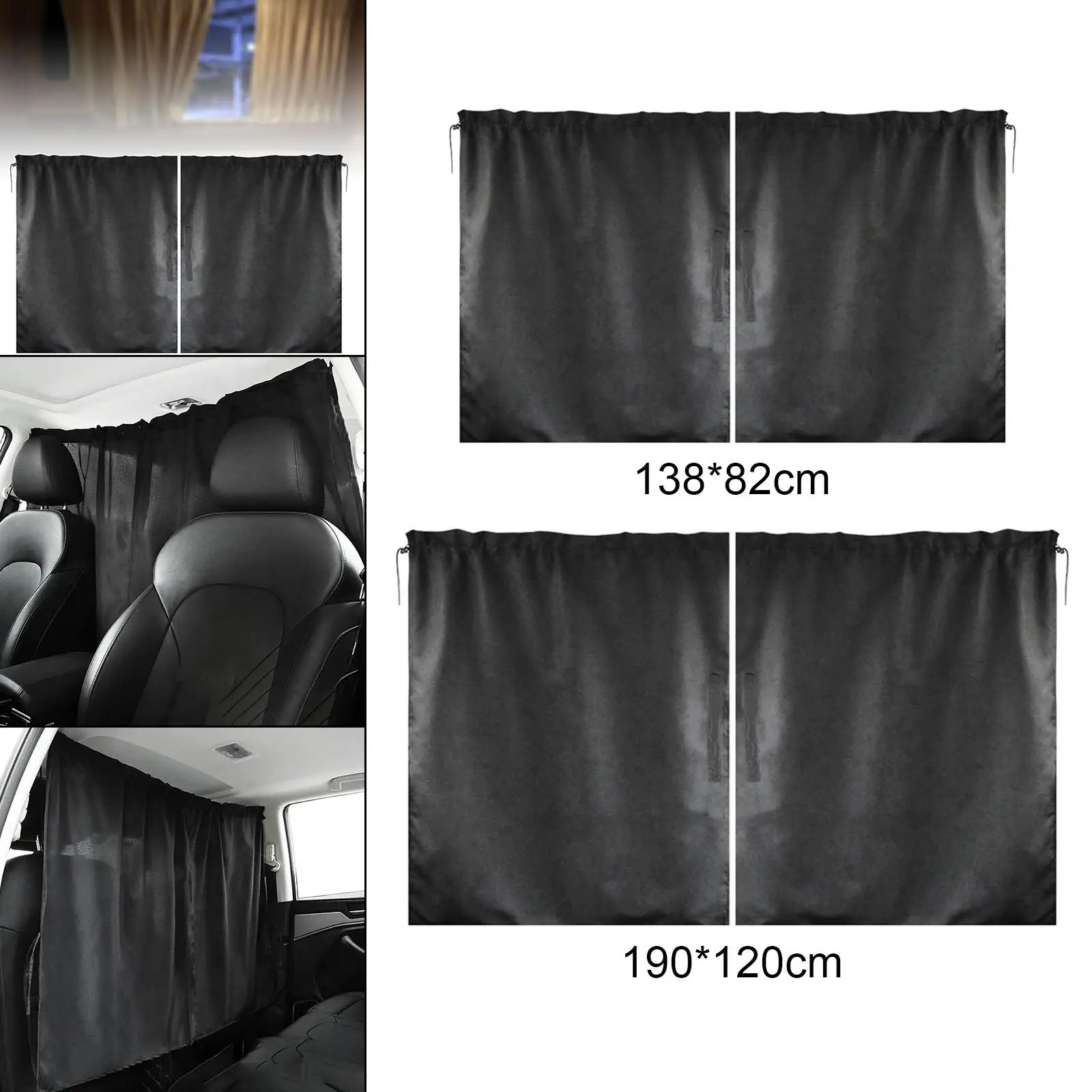 Car Isolation Curtain Detachable Simple Curtain Sealed Privacy Curtain Blackout Fit for Business Vehicle Van 
Car Isolation Curtain Detachable Simple Curtain Sealed Privacy Curtain Blackout Fit for Business Vehicle Van
