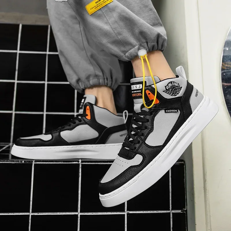 Мужская обувь, Зимняя Новая корейская модная обувь с высоким верхом, модная повседневная обувь, легкая износостойкая спортивная обувь на толстой подошве
Мужская обувь, Зимняя Новая корейская модная обувь с высоким верхом, модная повседневная обувь, легкая износостойкая спортивная обувь на толстой подошве