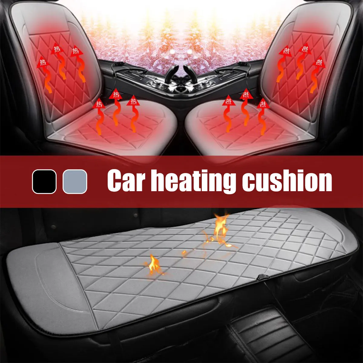 3PCS 12V Car Seat Warmer Back Seats Breathable Fast Heating Car Seat Heater Soft Anti-Static Winter Heated Car Seat Cushion
3PCS 12V Car Seat Warmer Back Seats Breathable Fast Heating Car Seat Heater Soft Anti-Static Winter Heated Car Seat Cushion