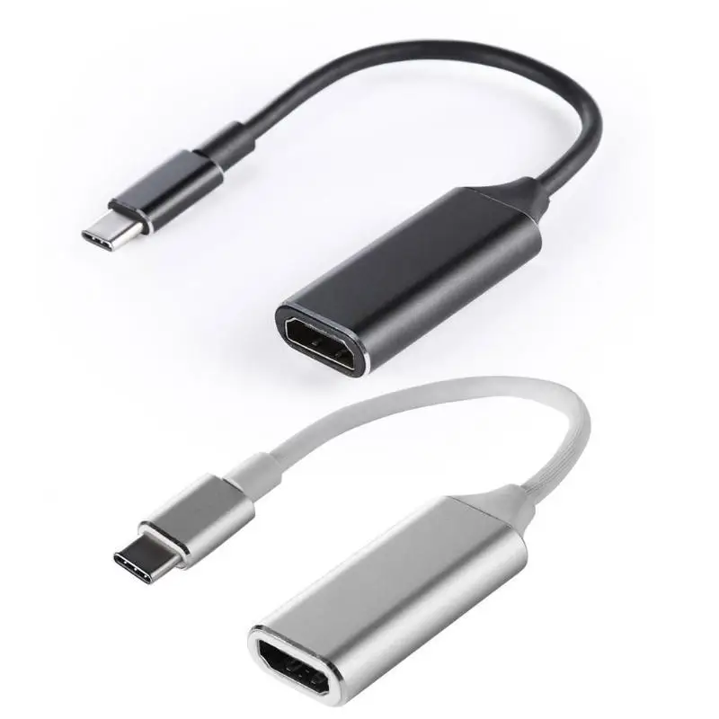 USB-C Type C To HDMI-compatible HD TV Adapter USB 3.1 4K Converter for PC Tablet Mobile Phone USB-C Adapter Video Cables
USB-C Type C To HDMI-compatible HD TV Adapter USB 3.1 4K Converter for PC Tablet Mobile Phone USB-C Adapter Video Cables