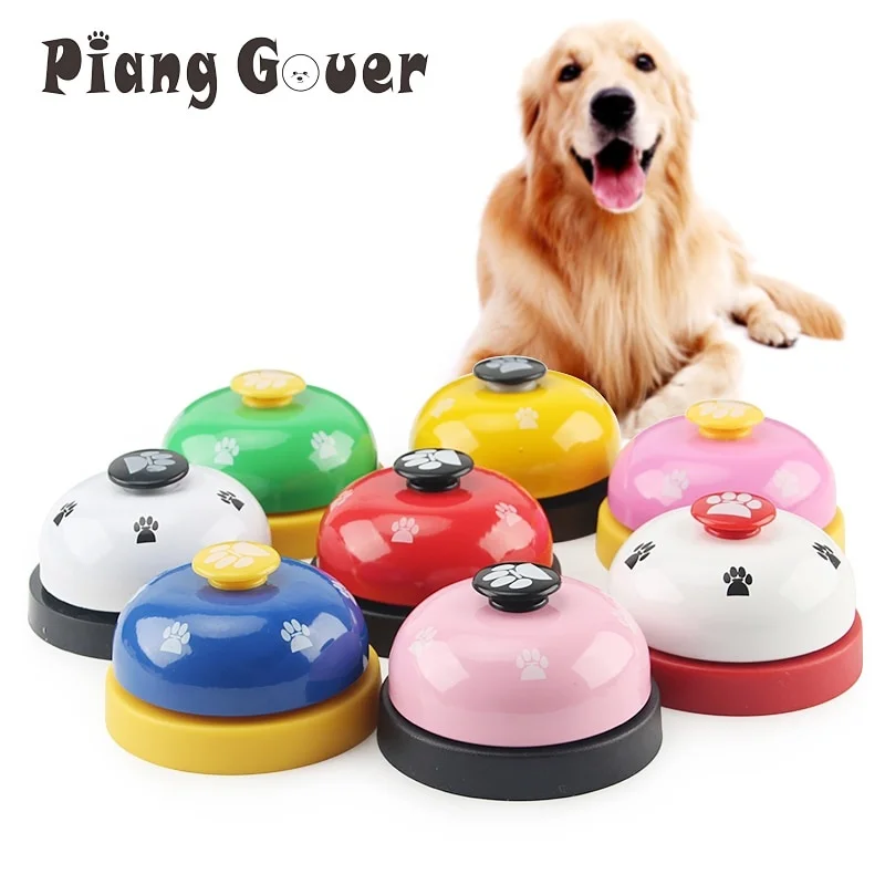 Pet dog Training Toy Called Dinner Small Bell Interactive Toy Call Feeding Ringer Footprint Ring Dog Toys Feeding Reminder 
Pet dog Training Toy Called Dinner Small Bell Interactive Toy Call Feeding Ringer Footprint Ring Dog Toys Feeding Reminder