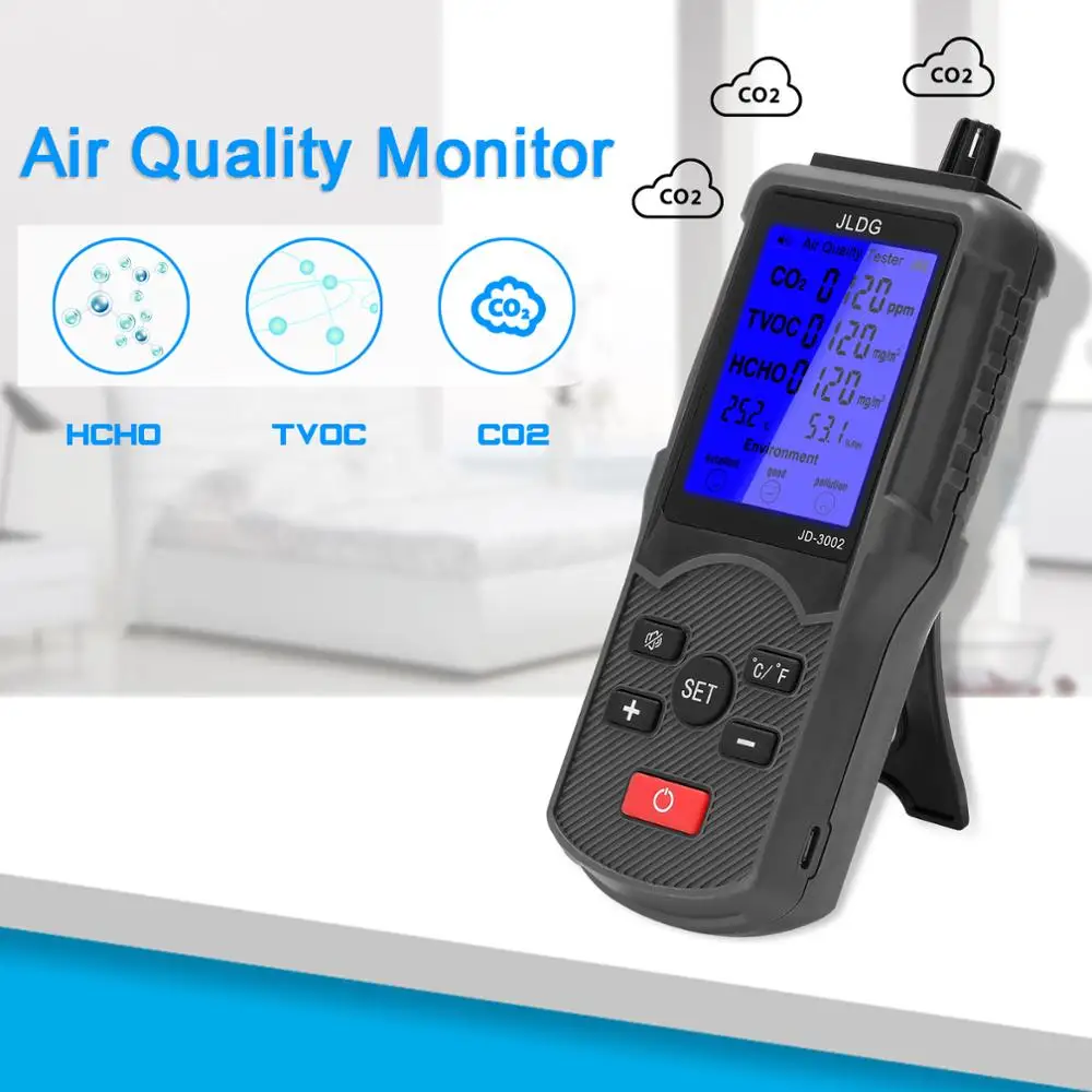 Carbon Dioxide Tester CO2 Detector Air Quality Detector TVOC Meter Temperature Humidity Measuring Device Multifunctional Tester
Carbon Dioxide Tester CO2 Detector Air Quality Detector TVOC Meter Temperature Humidity Measuring Device Multifunctional Tester