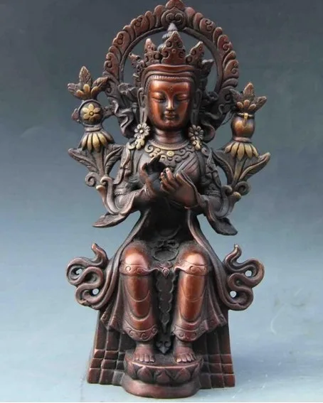 Тибетский буддистский храм красная медь, бронза Maitreya Guan Yin Kwan-yin Boddhisattva
Тибетский буддистский храм красная медь, бронза Maitreya Guan Yin Kwan-yin Boddhisattva