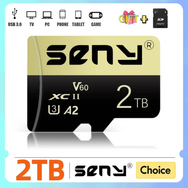НОВЫЙ оригинальный класс10 высокоскоростная карта Micro TF SD 2 ТБ SD-карты 1 памяти
