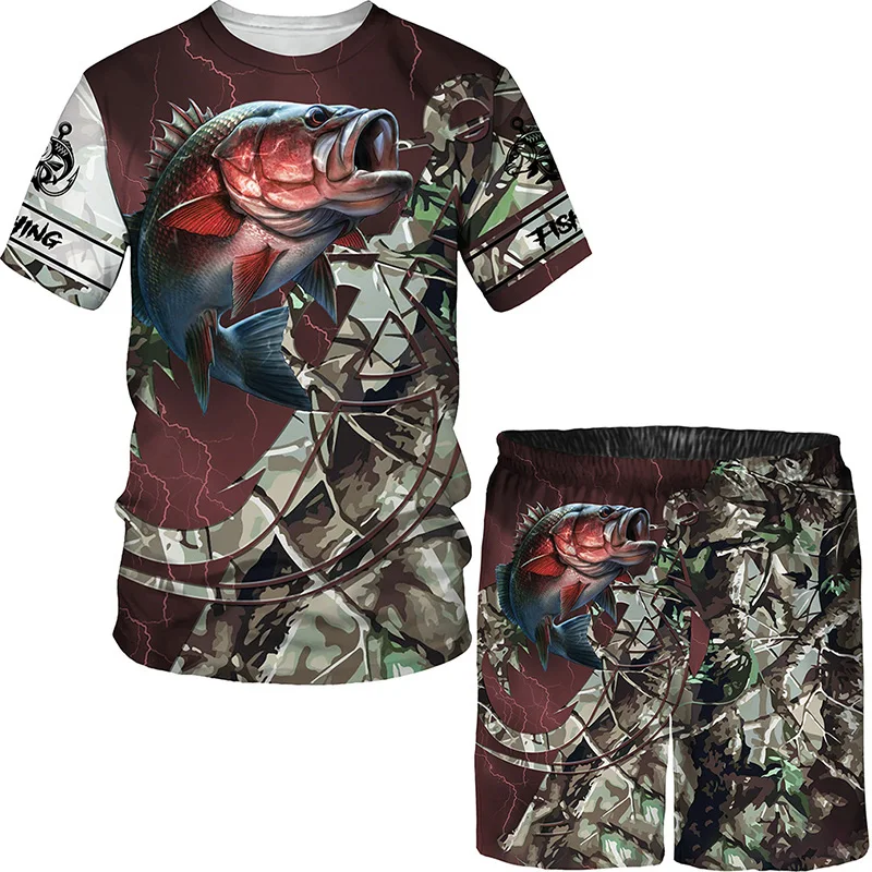 Fishing Art Theme Print Women's/Men's T-shirts Sets Hip Hop Streetwear Men's Tracksuit/Tops Sport And Leisure Summer Male Suit
Fishing Art Theme Print Women's/Men's T-shirts Sets Hip Hop Streetwear Men's Tracksuit/Tops Sport And Leisure Summer Male Suit
