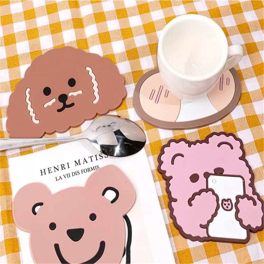 1pc Cartoon Cute Non-slip Coaster Silicone Insulation Tea Cup Mat Coaster Bowl Mat Kawaii Home Office Desktop Accessories
1pc Cartoon Cute Non-slip Coaster Silicone Insulation Tea Cup Mat Coaster Bowl Mat Kawaii Home Office Desktop Accessories