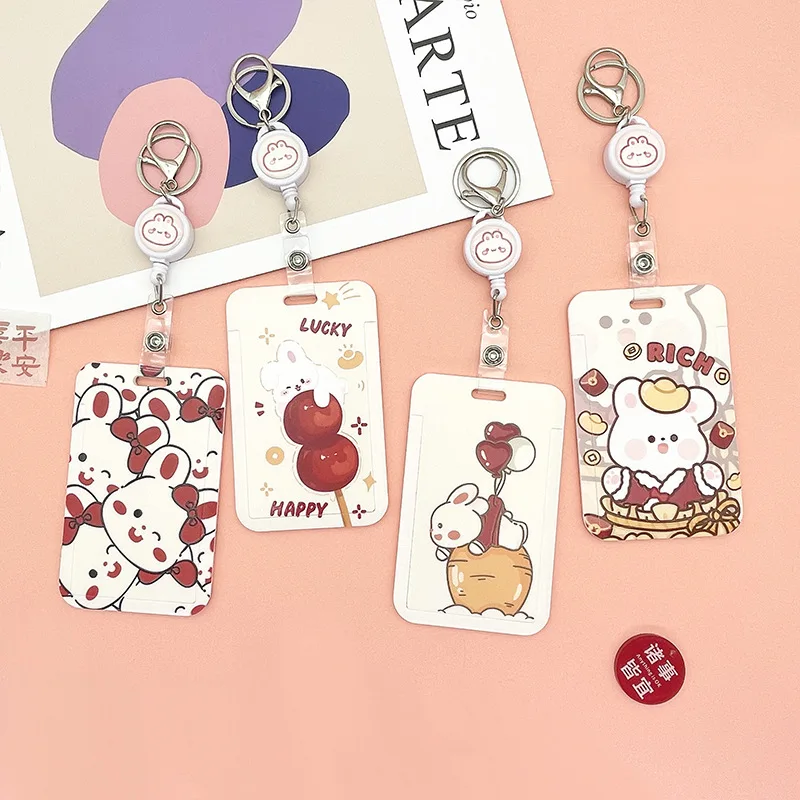 1 Pcs Cute Bunny With Red Bow Cartoon Card Cover Campus Student Access Control Card Meal Card Bank Credit Card Holder
1 Pcs Cute Bunny With Red Bow Cartoon Card Cover Campus Student Access Control Card Meal Card Bank Credit Card Holder