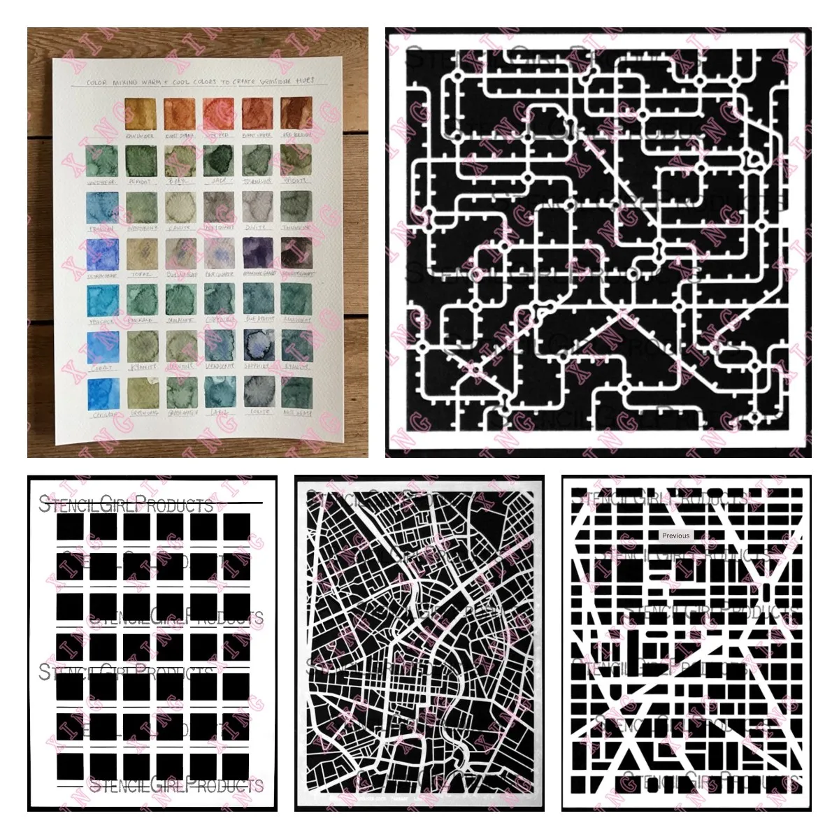 2022 New Scrapbook Coloring Embossing Mold Missigman Color Swatch Grid Pattern City Abstract Metro Map Mask Diy Layering Stencil
2022 New Scrapbook Coloring Embossing Mold Missigman Color Swatch Grid Pattern City Abstract Metro Map Mask Diy Layering Stencil